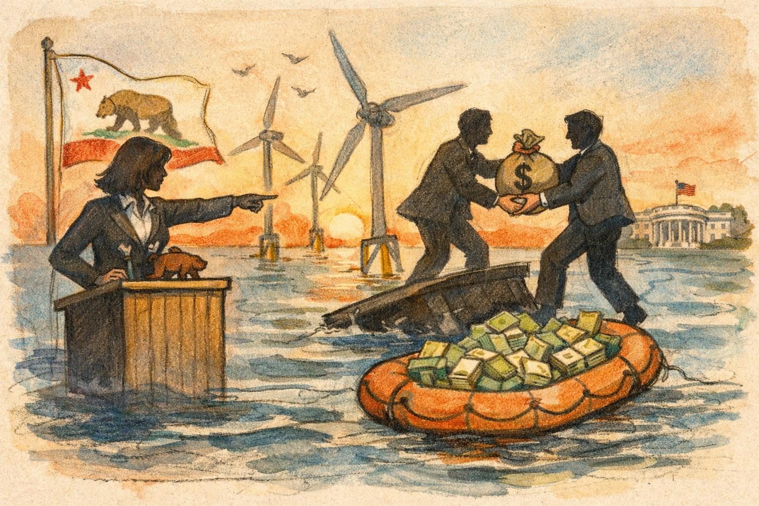 California sues over the administration’s $120 million offshore wind buyout
