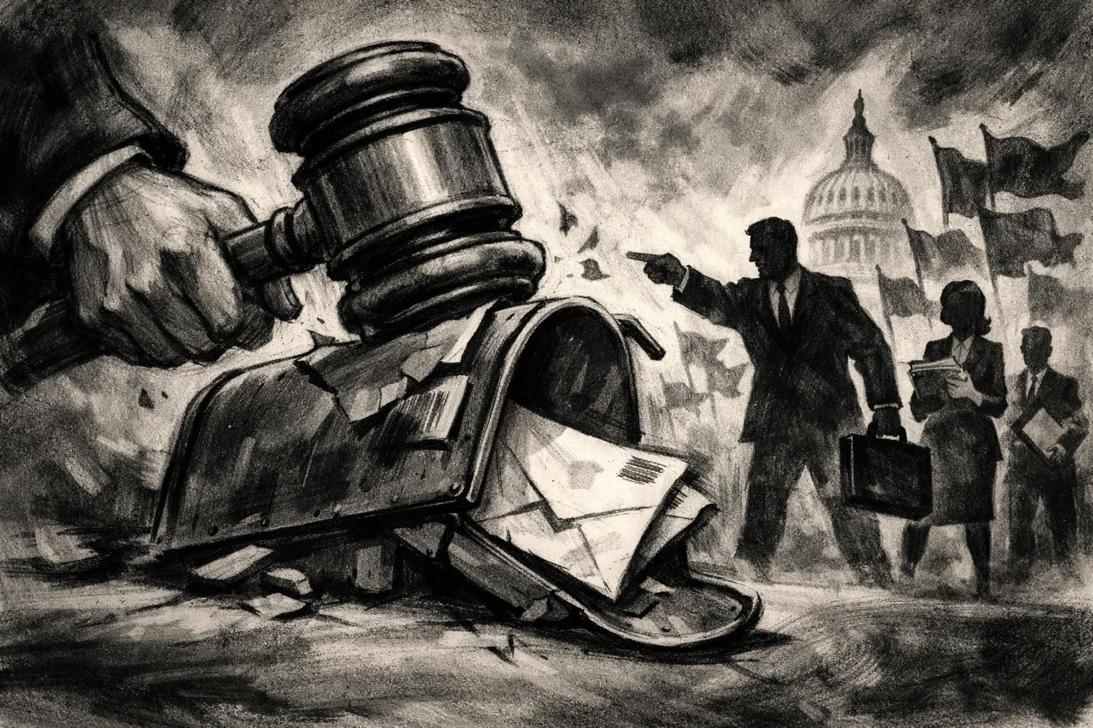 Court blocks the postal mail-voting rule again, and the states are already suing back