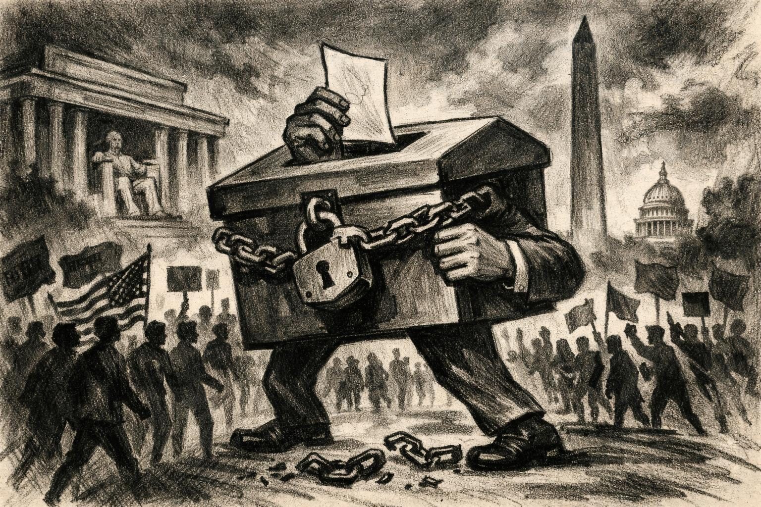 Voting-Rights March Puts Civil Rights Back on the Mall