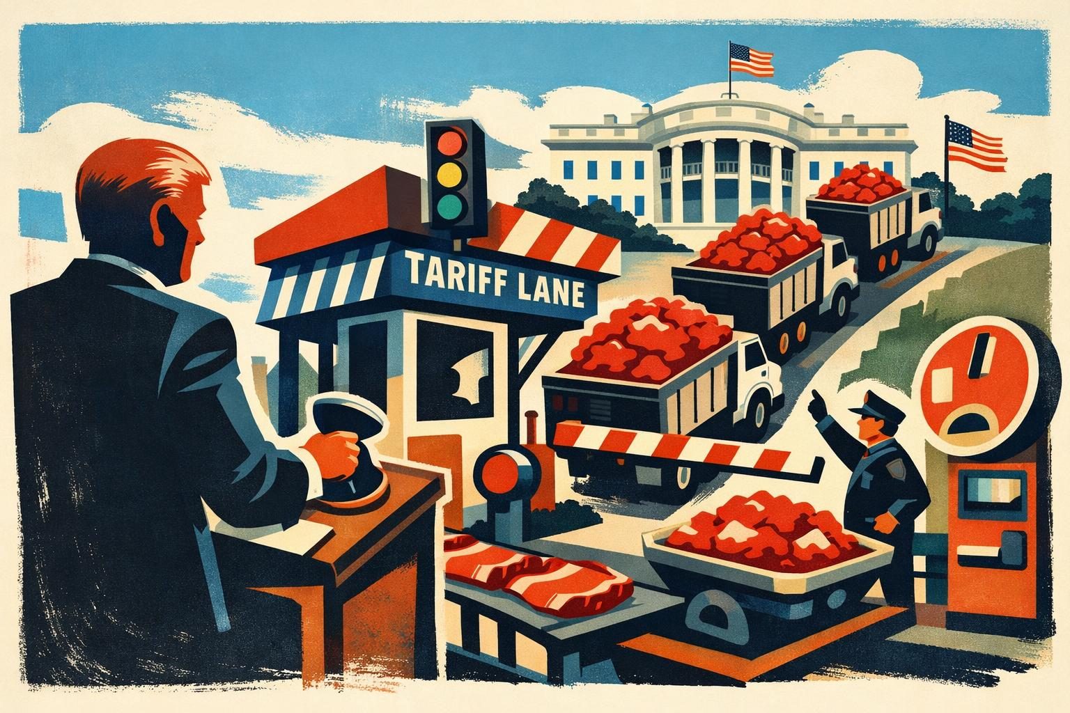 White House opens another tariff lane, this time for beef trimmings