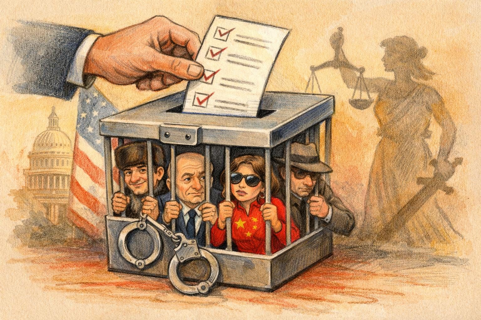 Justice filed fresh election-fraud charges against foreign nationals