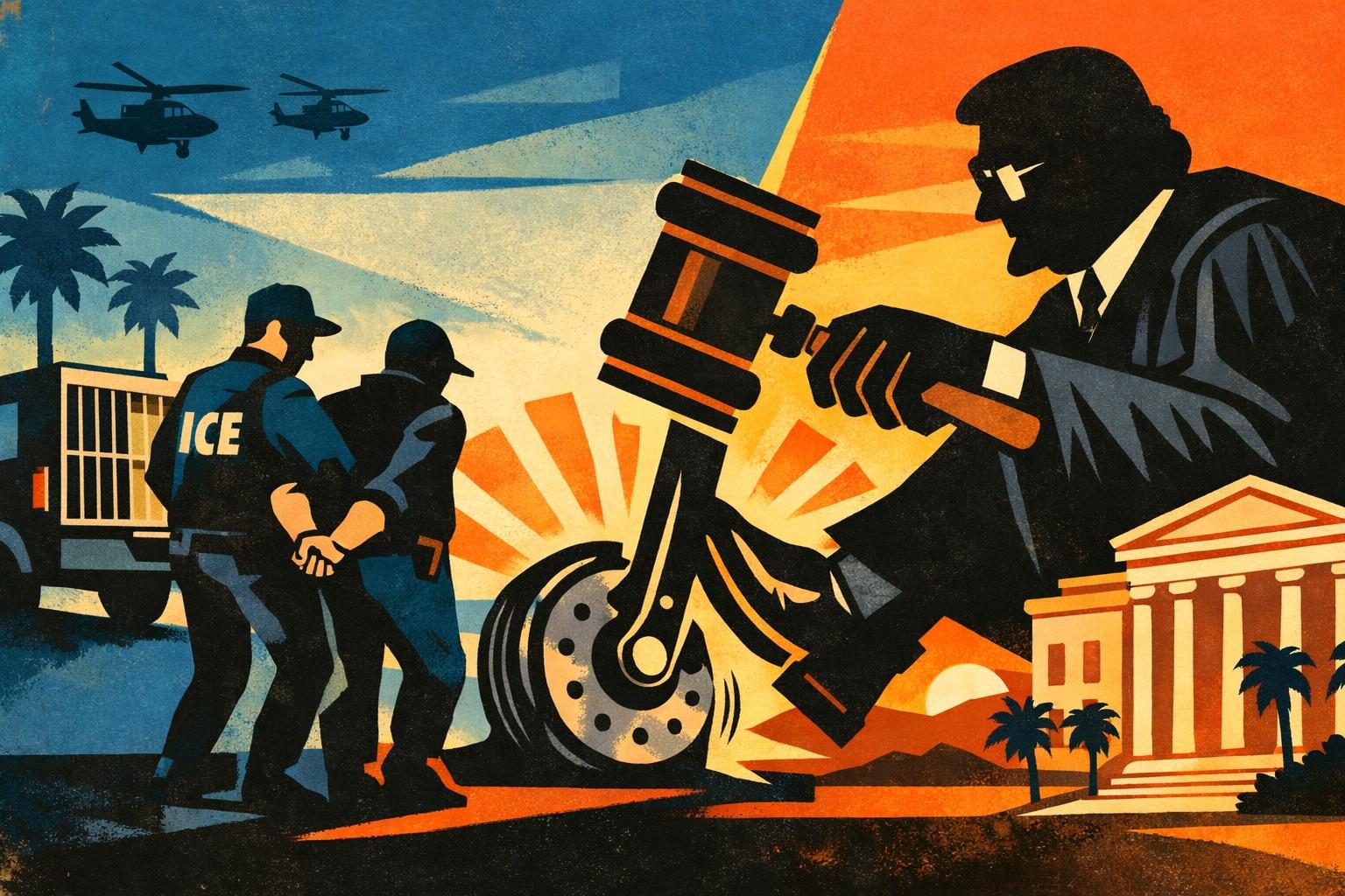 Judge puts a brake on warrantless immigration arrests in Southern California