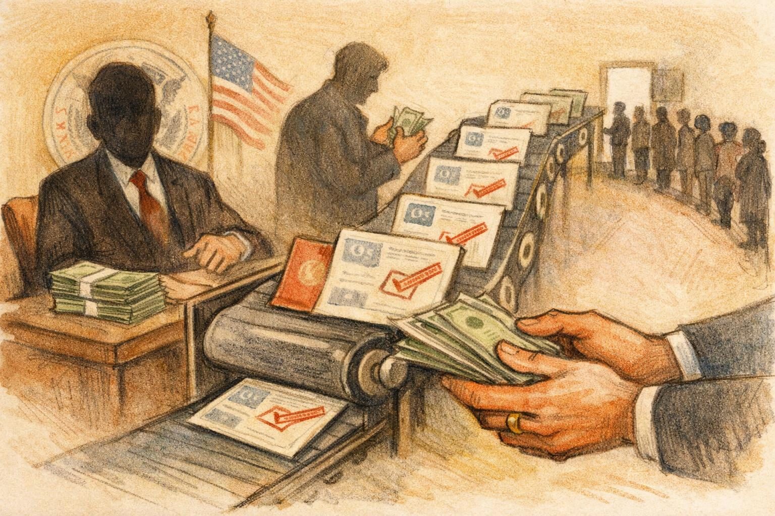 A former USCIS official is indicted for a visa-rigging scheme that allegedly ran for years