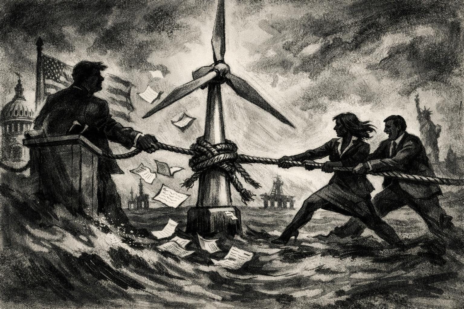 New York sues Trump administration over offshore wind deals it says were illegally sabotaged