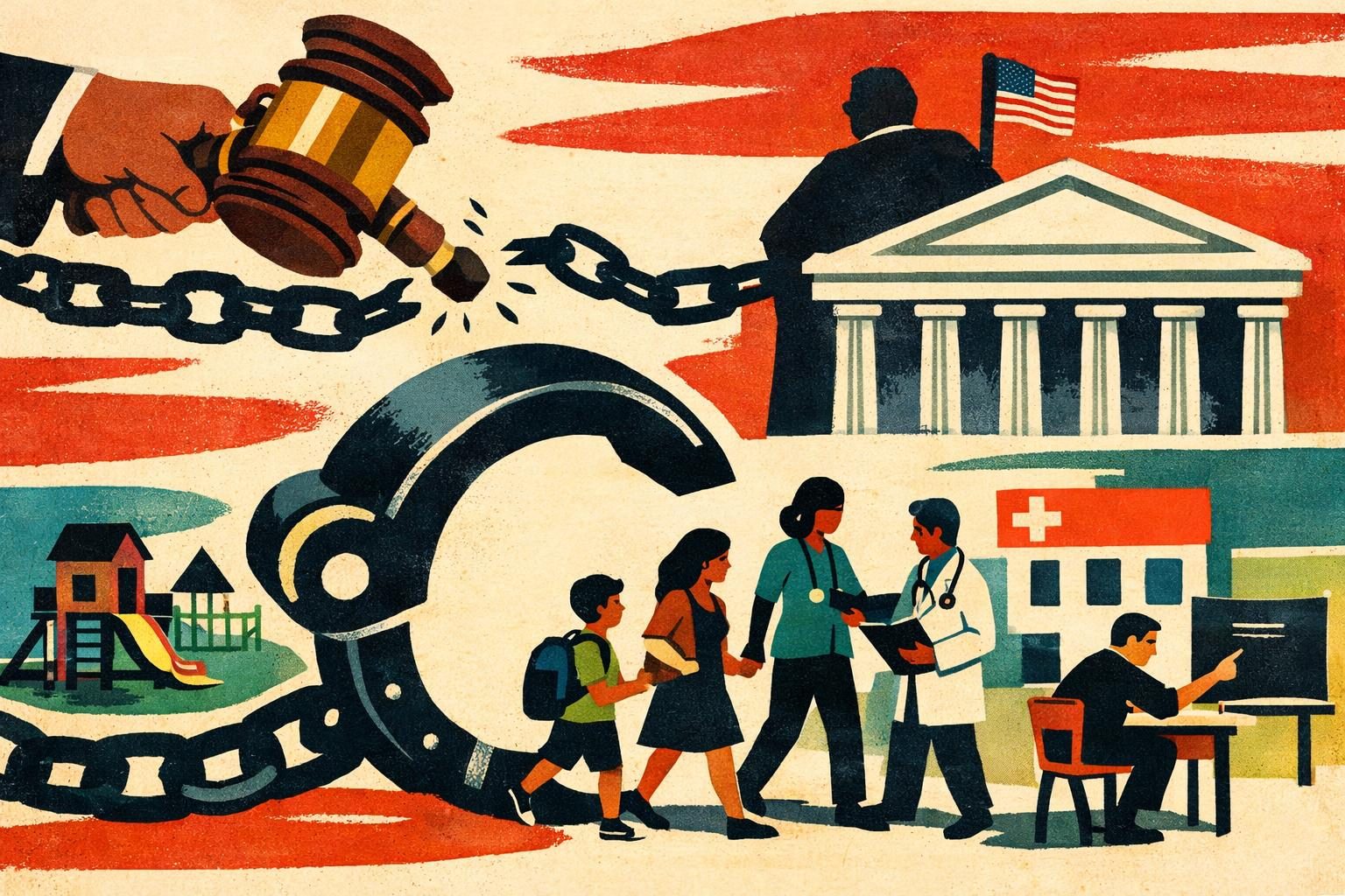 Court keeps the administration from using immigration status to choke off basic services
