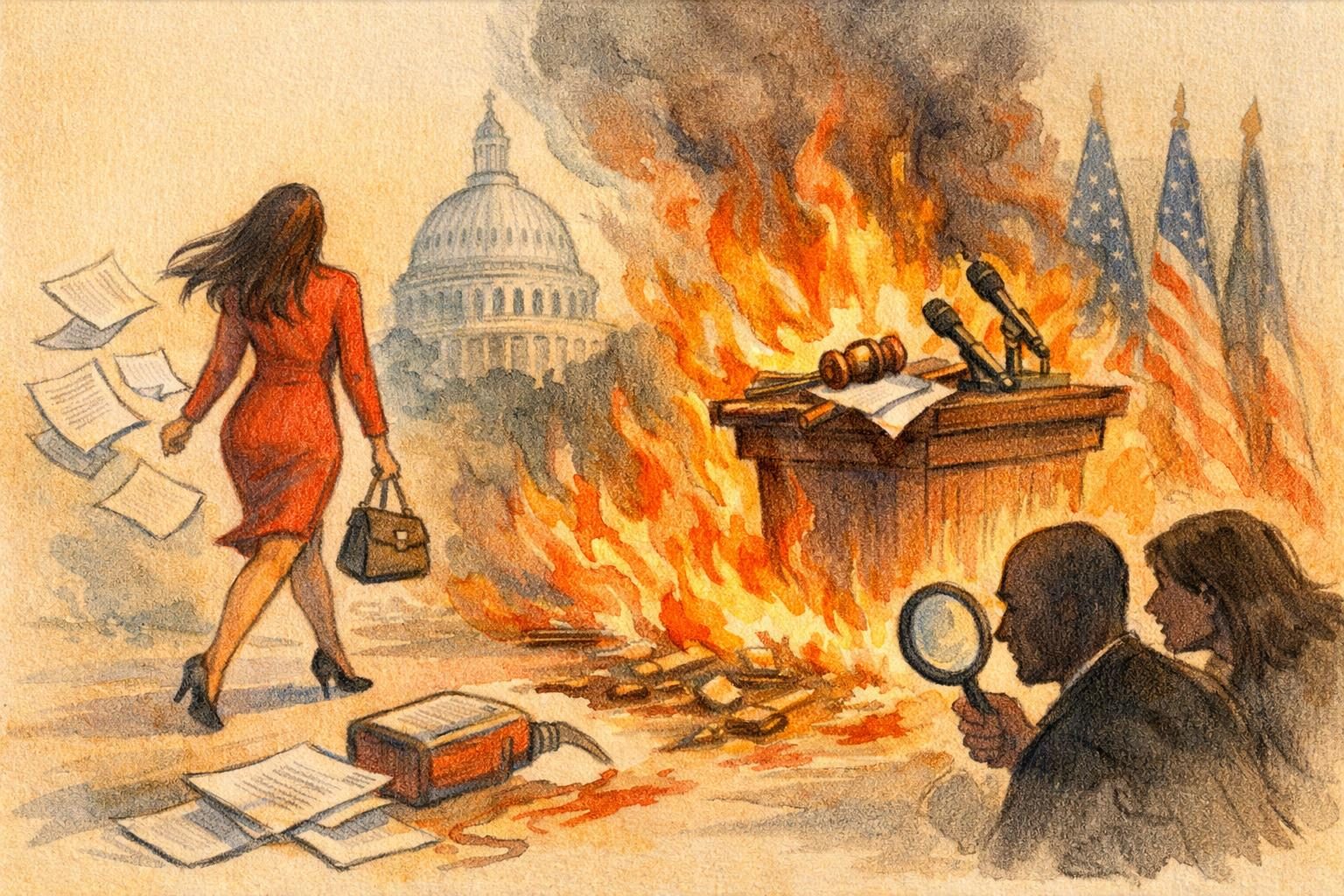 Kimberly Guilfoyle’s resignation turns ethics mess into a live fire
