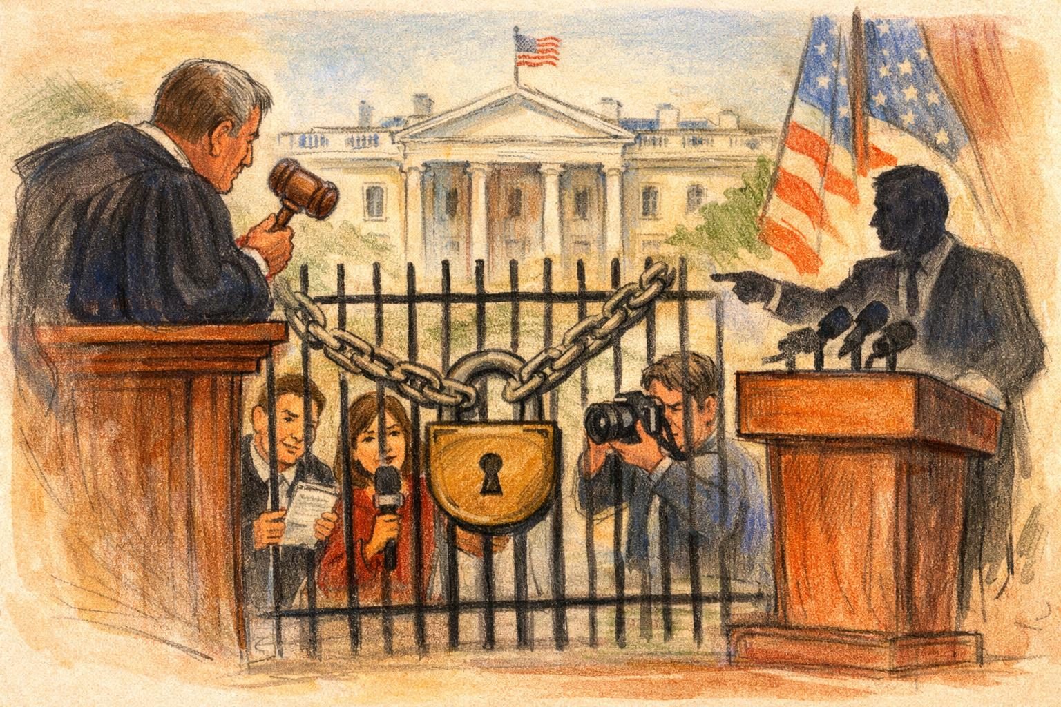 Judge extends block on White House ban against three newsrooms