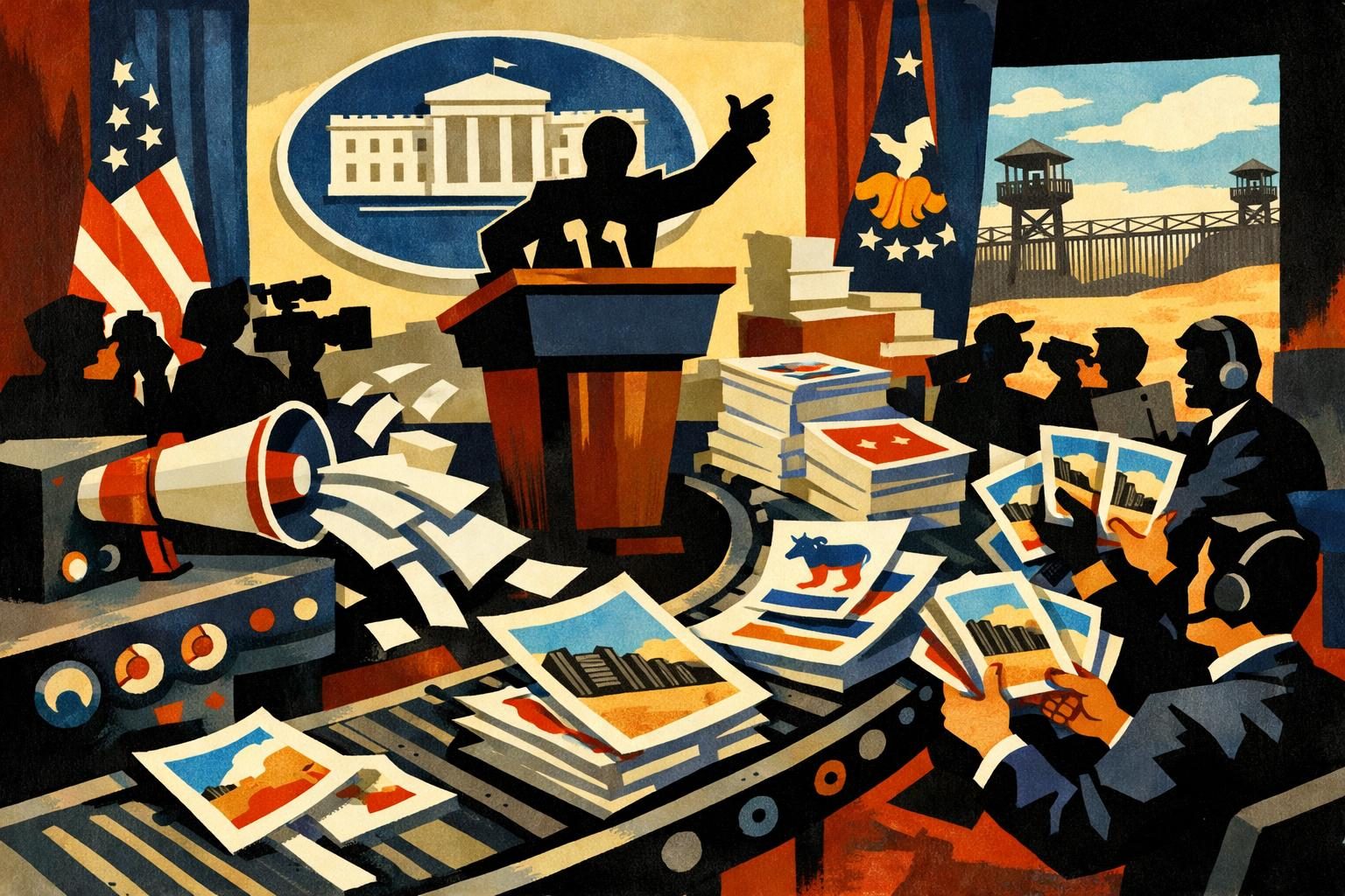 White House floods the zone with campaign-style releases and border boasts