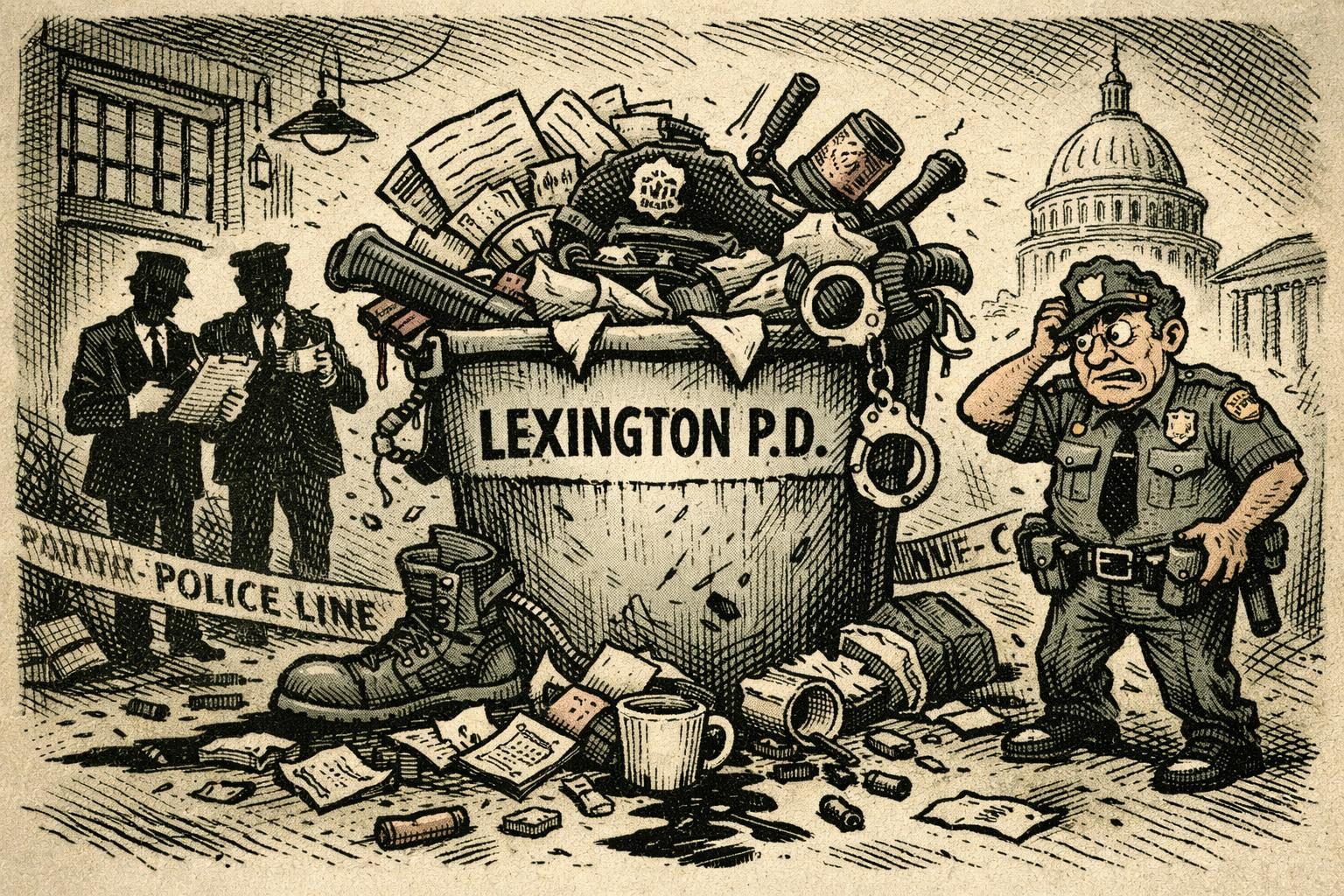 DOJ settles its Lexington police pattern-and-practice case, which is a fancy way of saying the feds found a mess